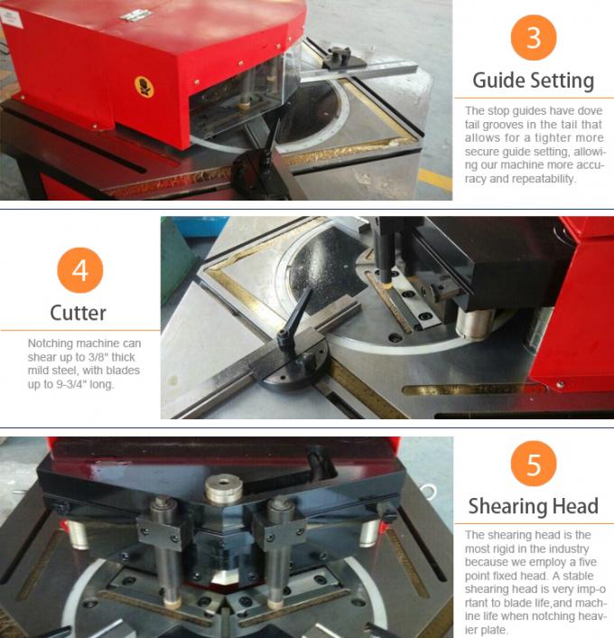90 Degree Sheet Metal Corner Notcher Hydraulic Variable Angle Corner